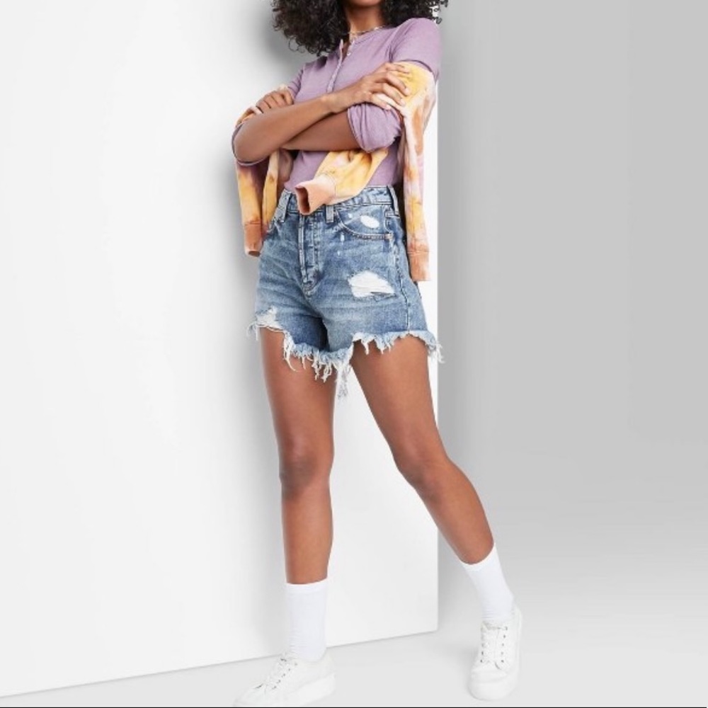 NWT Wild Fable Highest Rise Shorts, Medium Blue